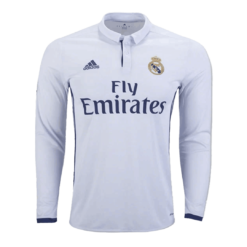 Vintage Soccer Jersey Real Madrid Home Long Sleeve 2016/17