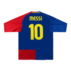 Vintage Soccer Jersey MESSI #10 Barcelona Home Long Sleeve 2008/09 - UCL Final