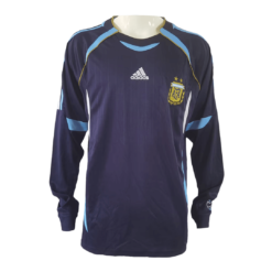 Vintage Soccer Jersey Argentina Away Long Sleeve 2006