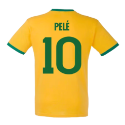 Vintage Soccer Jersey PELÉ #10 Brazil Home 1970