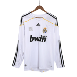 Vintage Soccer Jersey Real Madrid Home Long Sleeve 2009/10