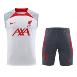 Liverpool Jerseys Sleeveless Training Kit 2023/24 White&Gray