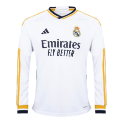 Real Madrid Home Long Sleeve Soccer Jersey 2023/24