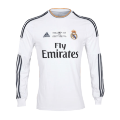 Retro Real Madrid Home Long Sleeve Jersey 2013/14 By Adidas
