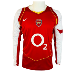 Vintage Soccer Jersey Arsenal Home Long Sleeve 2004/05
