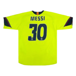 Vintage Soccer Jersey MESSI #30 Barcelona Away 2005/06
