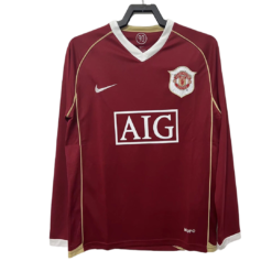 Retro Manchester United Home Long Sleeve Jersey 2006/07 By Nike