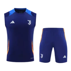 Juventus Pre-Match Jersey Vest Kit(Jersey+Shorts) 2024/25