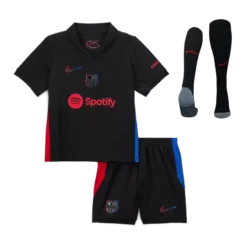Kid's Barcelona Away  Kit(Jersey+Shorts+Socks) 2024/25