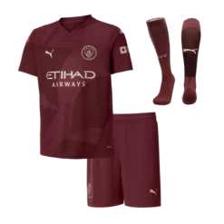 Kid's Manchester City Third Away  Kit(Jersey+Shorts+Socks) 2024/25